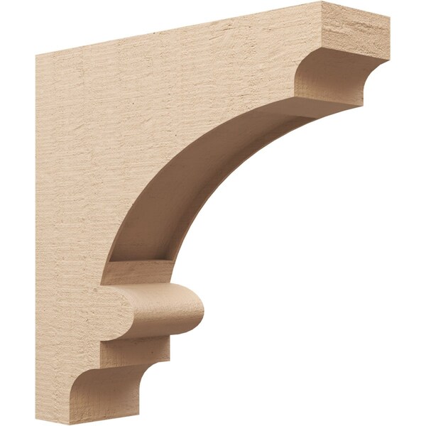 Ekena Millwork 9"W x 36"D x 36"H Thin Diane Rough Cedar Woodgrain TimberThane Corbel, Primed Tan CORUR09X36X36DIARCPR - main